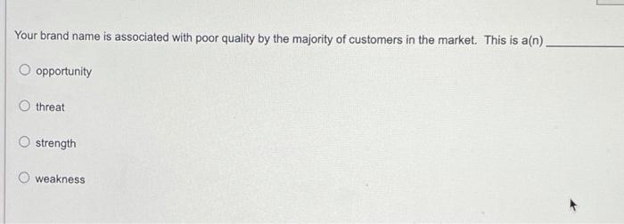 Your brand name is associated with poor quality