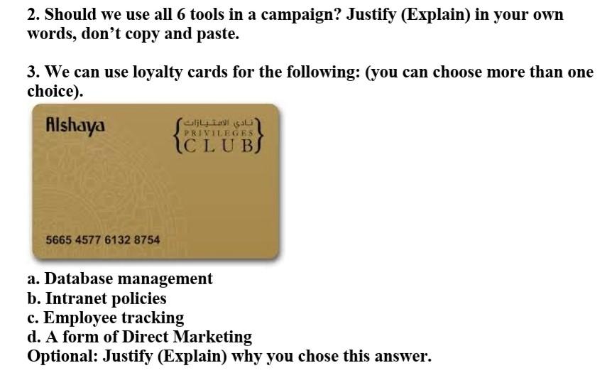 Marketing Plz solve these questions accurately