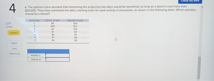 Check my work 4. Problem 17-7 (Static) Three
