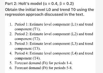 Answer part 2 , Excel steps For Part 1 and 2,