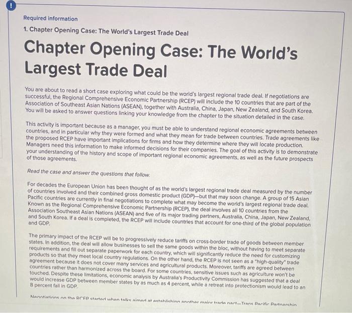 1a. While the terms of the Regional Comprehensive