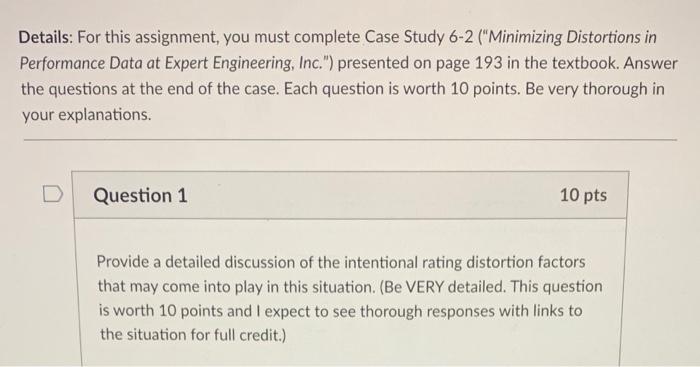 Details: For this assignment, you must complete