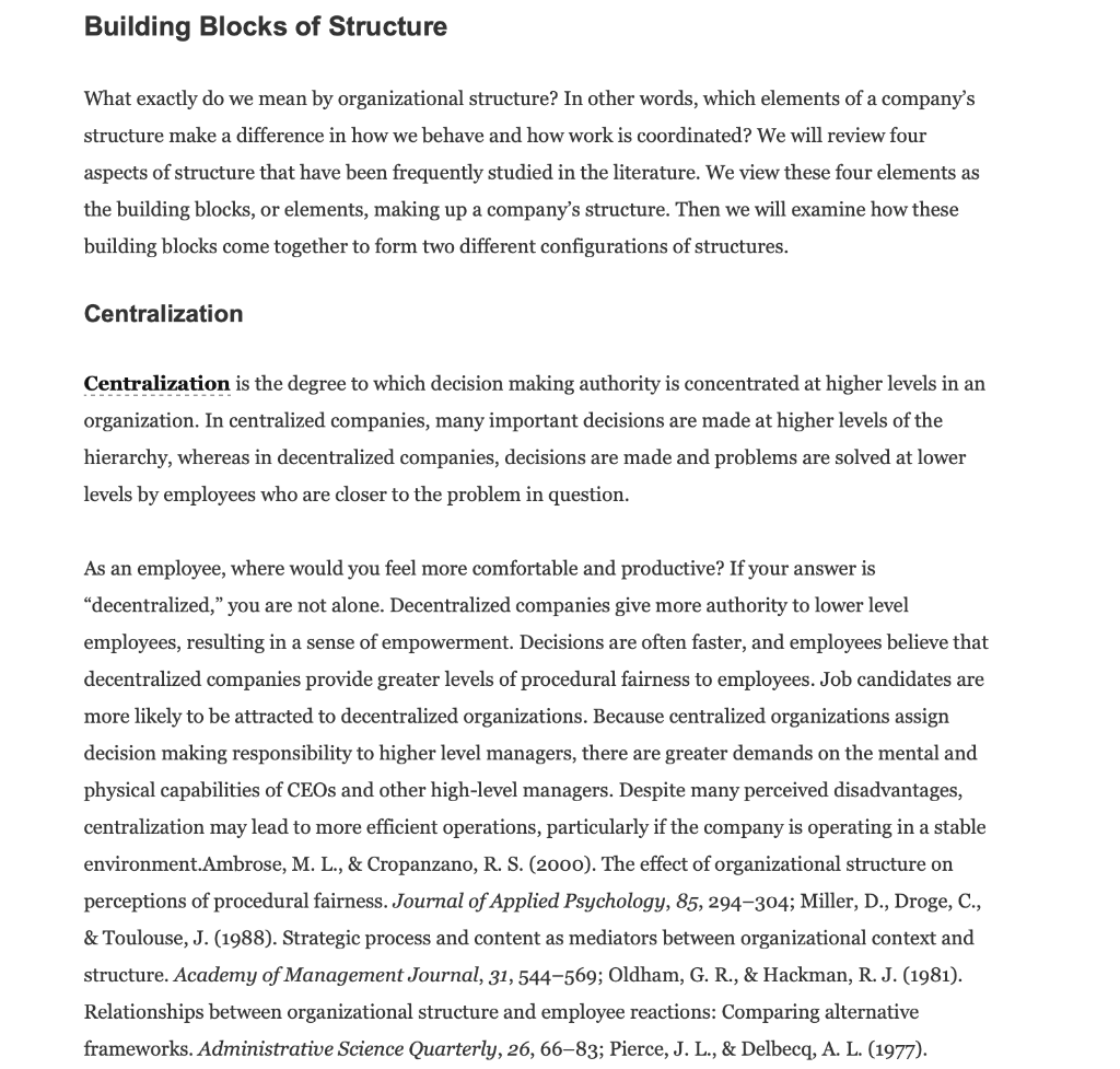 Most people assume that hierarchy and managers