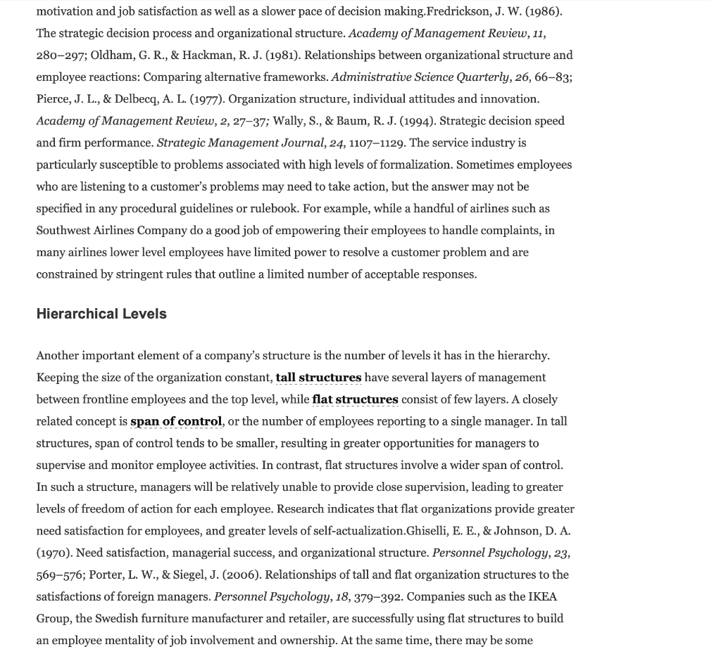Most people assume that hierarchy and managers