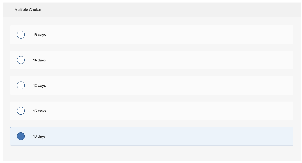 You have collected the data for a time-cost CPM