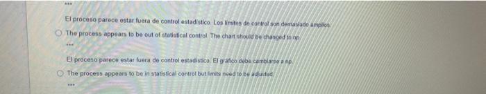 Examine the control chart below and determine the