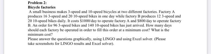 soloution with the graph please Problem 2: