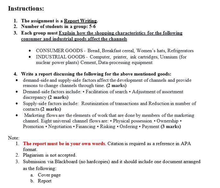 500 Words Instructions: 1. The assignment is a