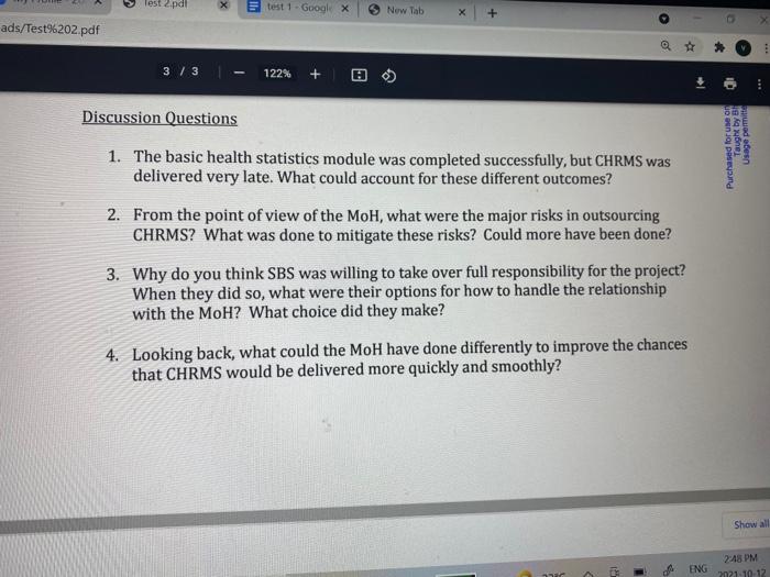 please answer the case stidy as soon as possible