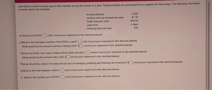 please clearly label each answer with the letter