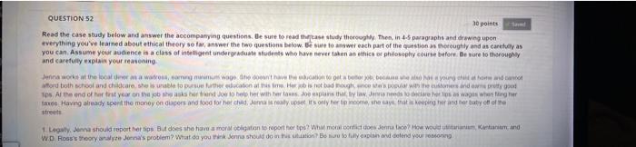 QUESTIONS 10 points Read the case study below and