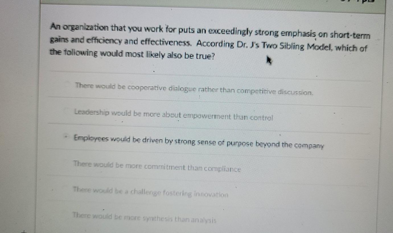 An organization that you work for puts an