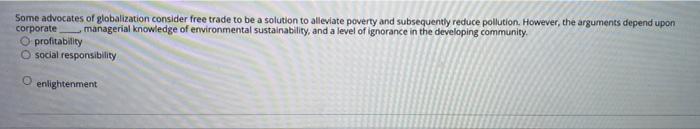 Trading blocs, such as the North American Free