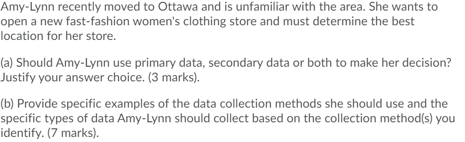 Amy-Lynn recently moved to Ottawa and is