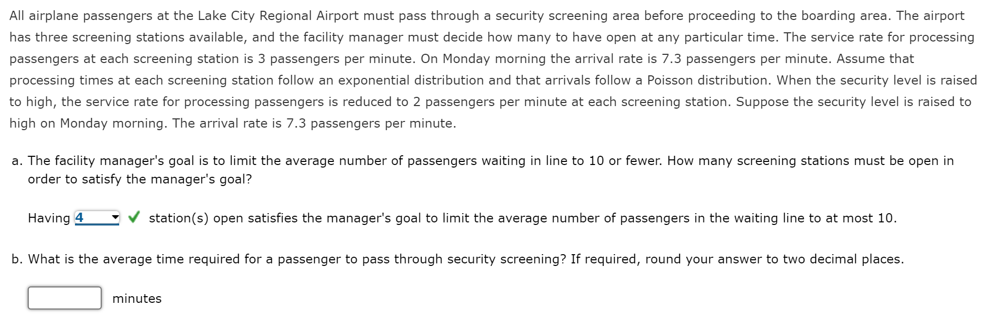 All airplane passengers at the Lake City Regional