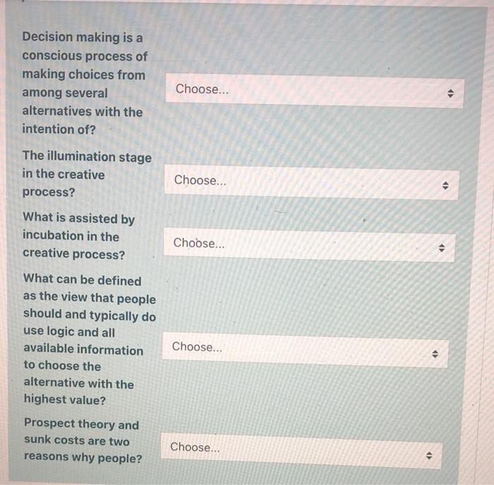 Options are: *Moral Intensity. *MARS model. *The