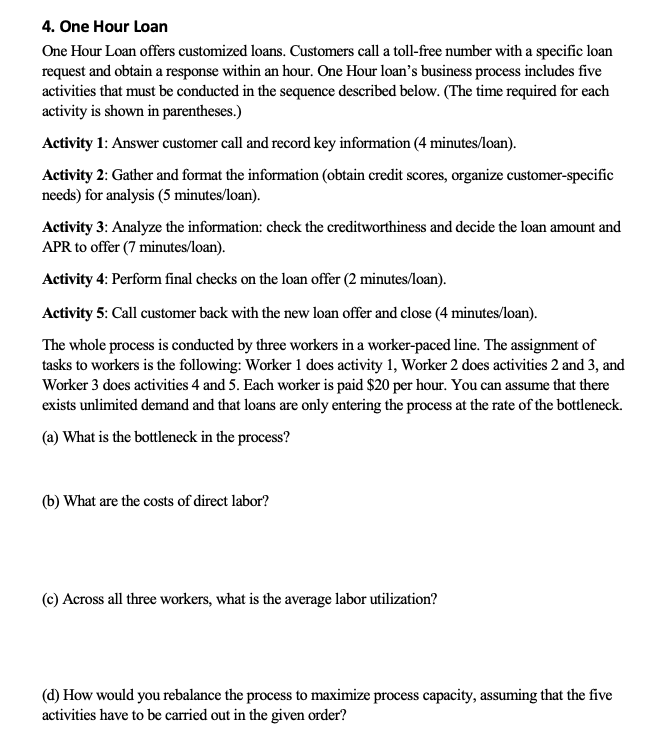 how much time will it take to process 100 loans?