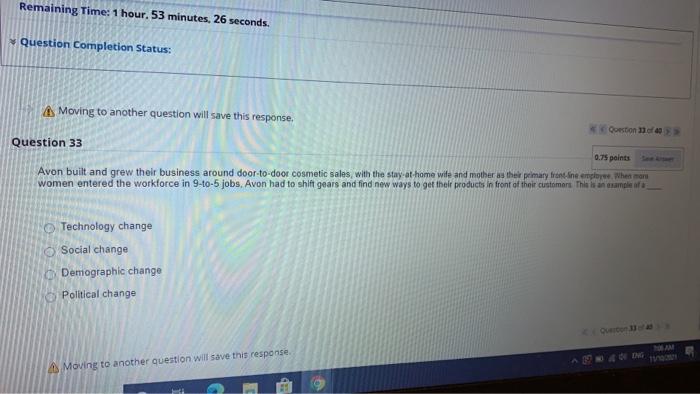 Remaining Time: 1 hour. 53 minutes, 26 seconds.