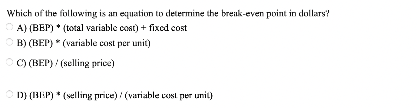 Which of the following is an equation to