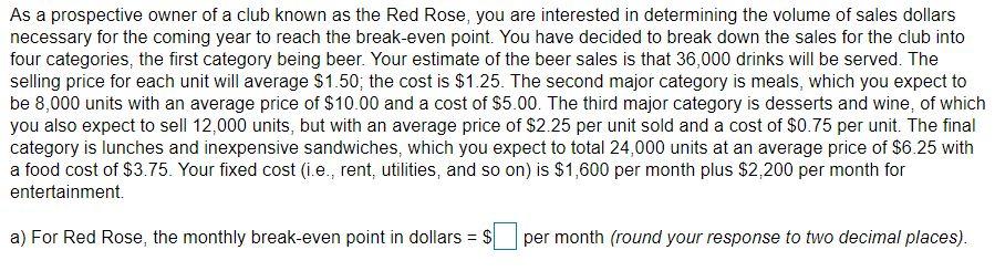 As a prospective owner of a club known as the Red