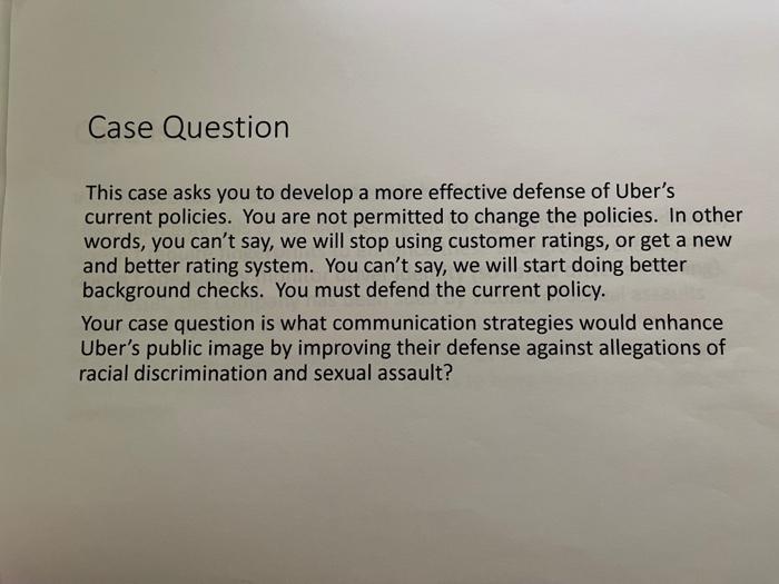 please cite sources Case Question This case asks
