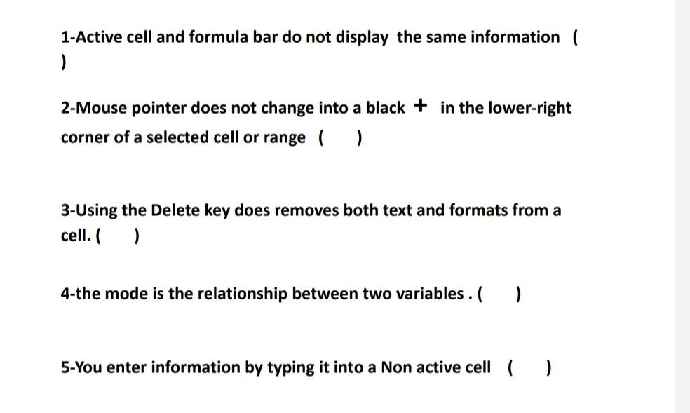 1-Active cell and formula bar do not display the