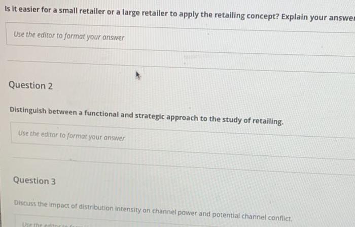 Is it easier for a small retailer or a large