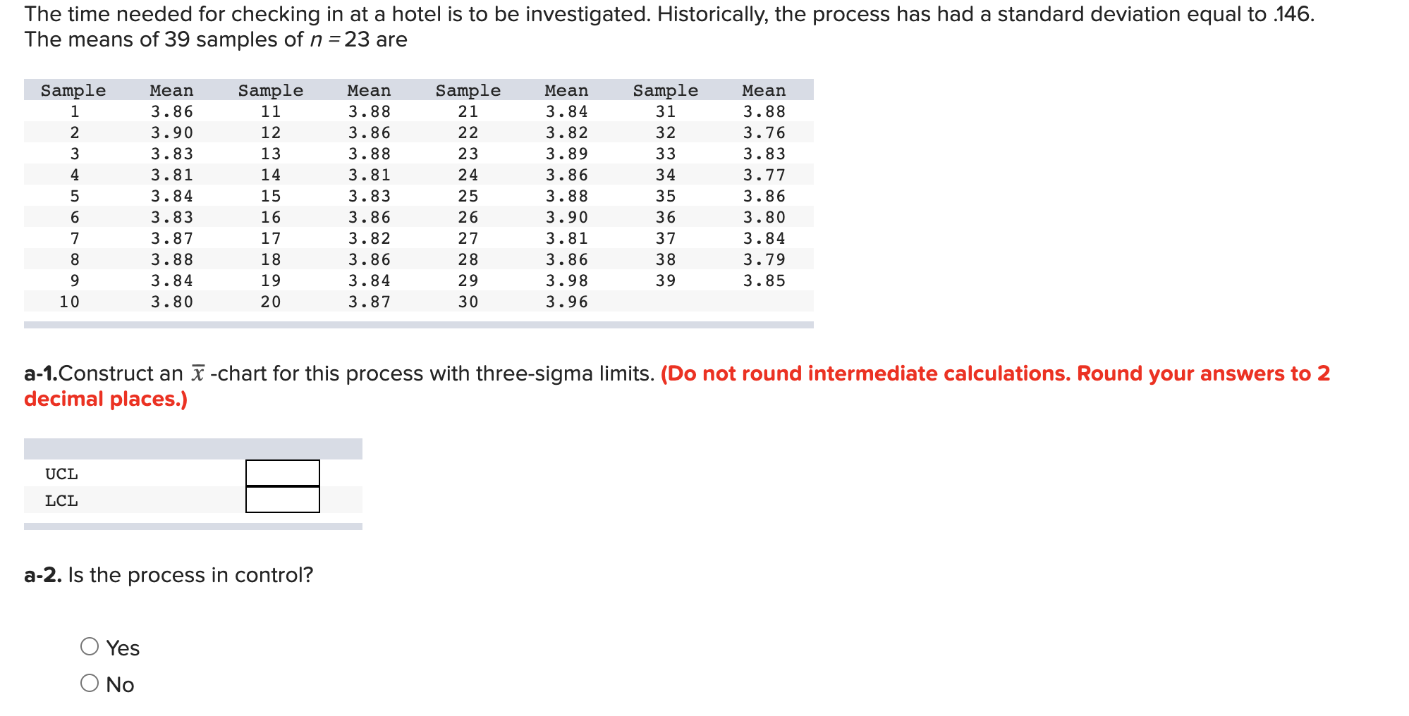 The time needed for checking in at a hotel is to
