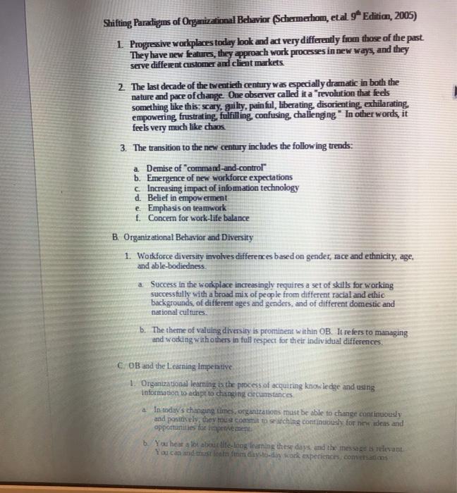 Read the notes below then Identify the challenges