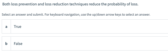 Both loss prevention and loss reduction