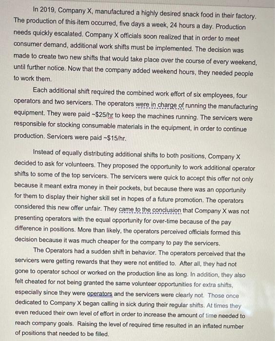 i need help with my case study. In 2019, Company