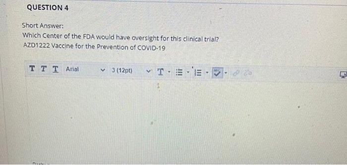 this is for clinical trial management class.