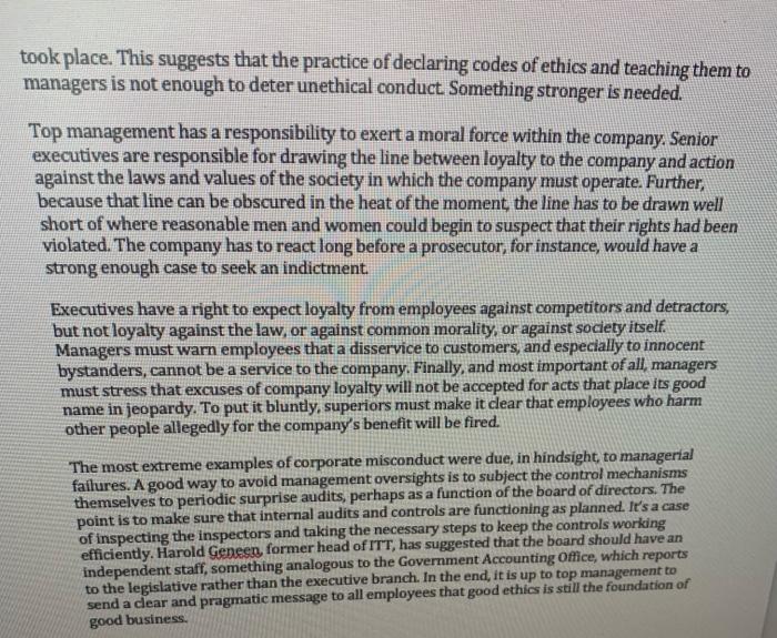 Please read following article and answer rhe