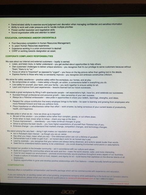 Create a two-column, one-page expectations model