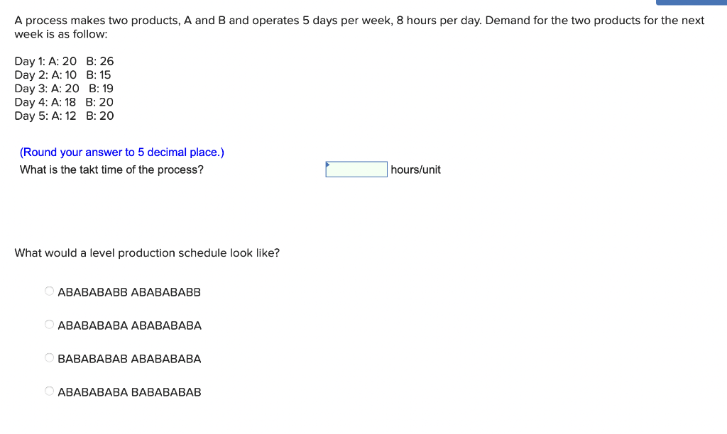 A process makes two products, A and B and