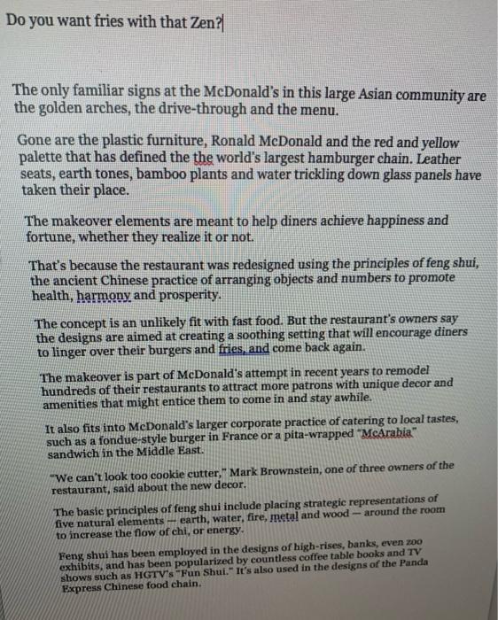 can you please read the following and answer rhe