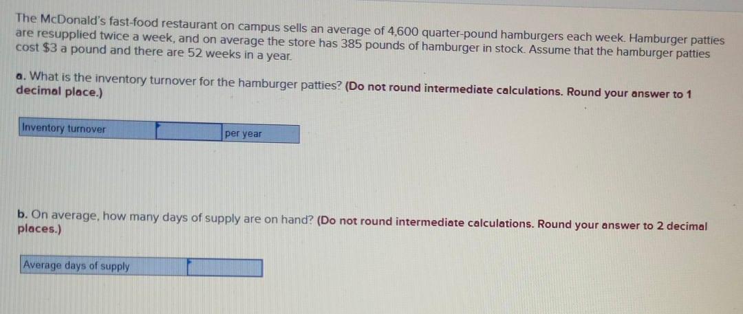 The McDonald's fast-food restaurant on campus