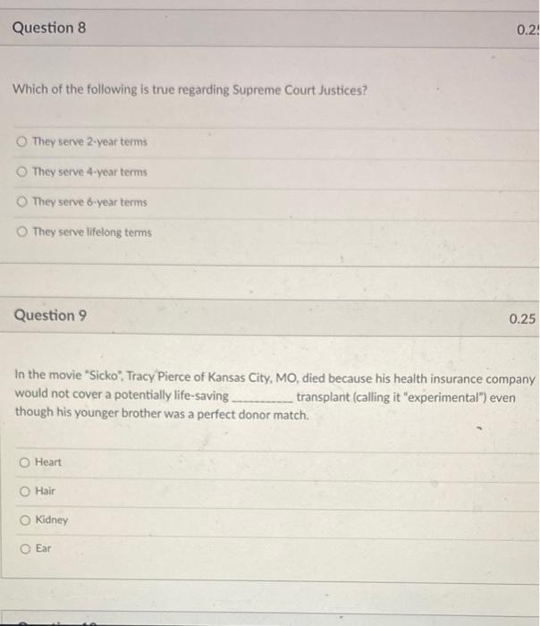 D Question 6 Which of the following is not one of