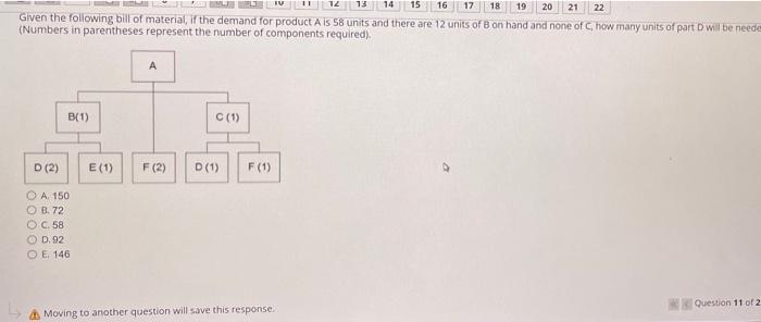 18 19 13 15 16 17 20 21 22 Given the following
