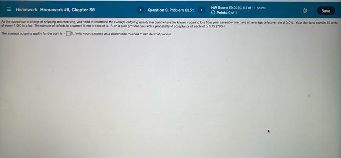 = Homework: Homework #6, Chapter 56 Question 9