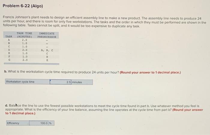Can someone help we with number d ?? Problem 6-22