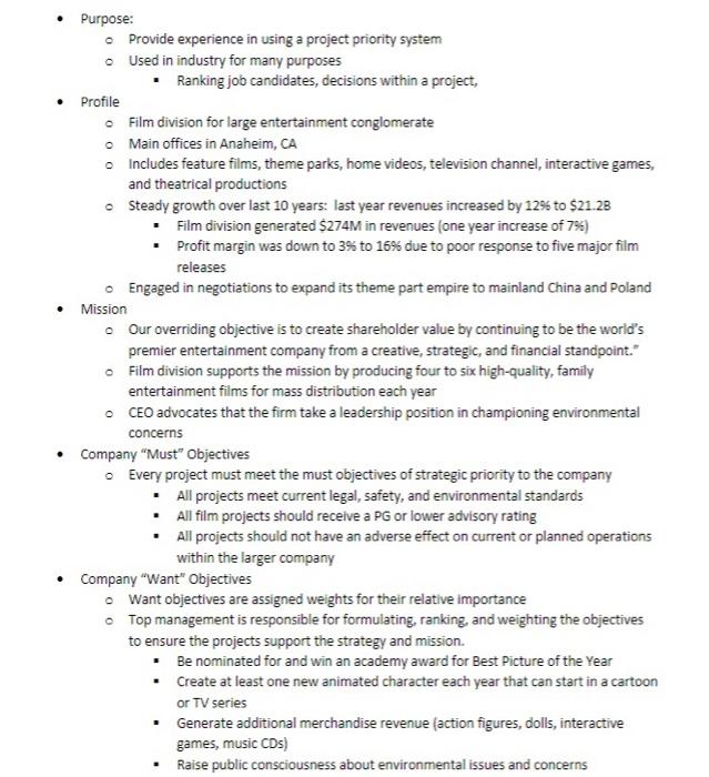 require Purpose: Provide experience in using a