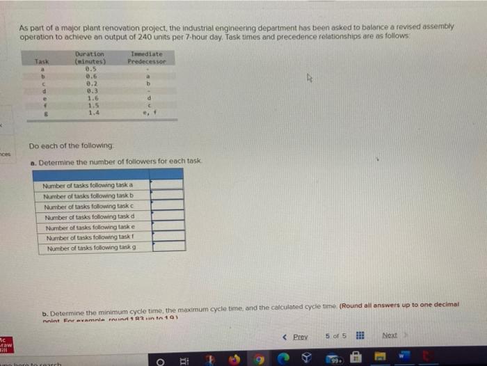 As part of a major plant renovation project, the