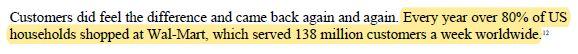 Please calculate Walmart US employees per store.