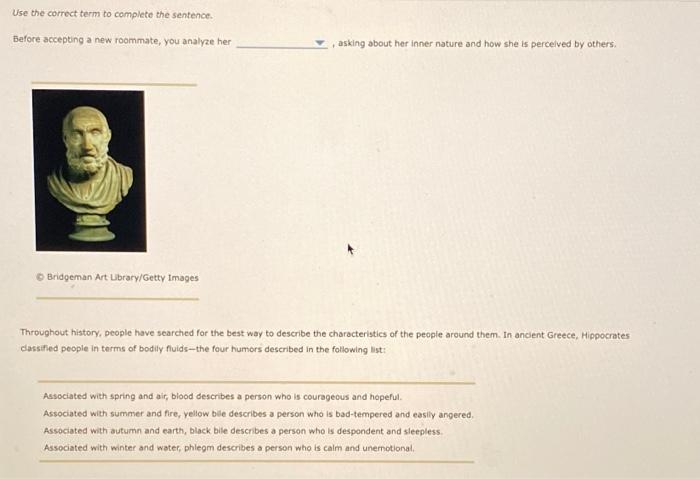 Use the correct term to complete the sentence.