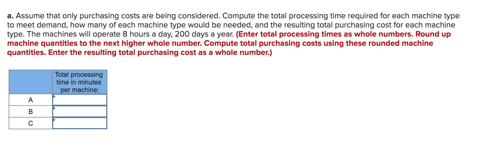 Problem 5-11 (Algo) A manager must decide which
