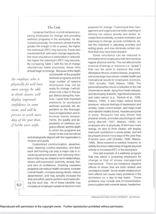 Read the Article provided on "wellness in the