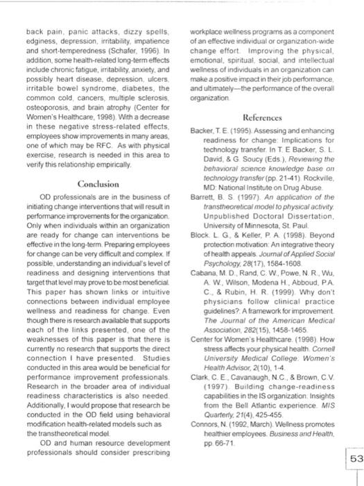 Read the Article provided on "wellness in the