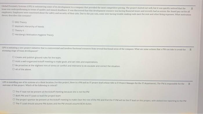 Global Proximity Systems (GPS) is outsourcing