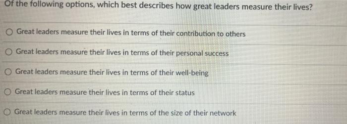 12 Of the following options, which best describes